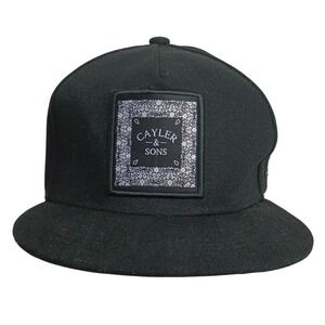 Cayler & Sons Adjustable Snapback Black Bandana Flat Brim Hip Hop Streetwear